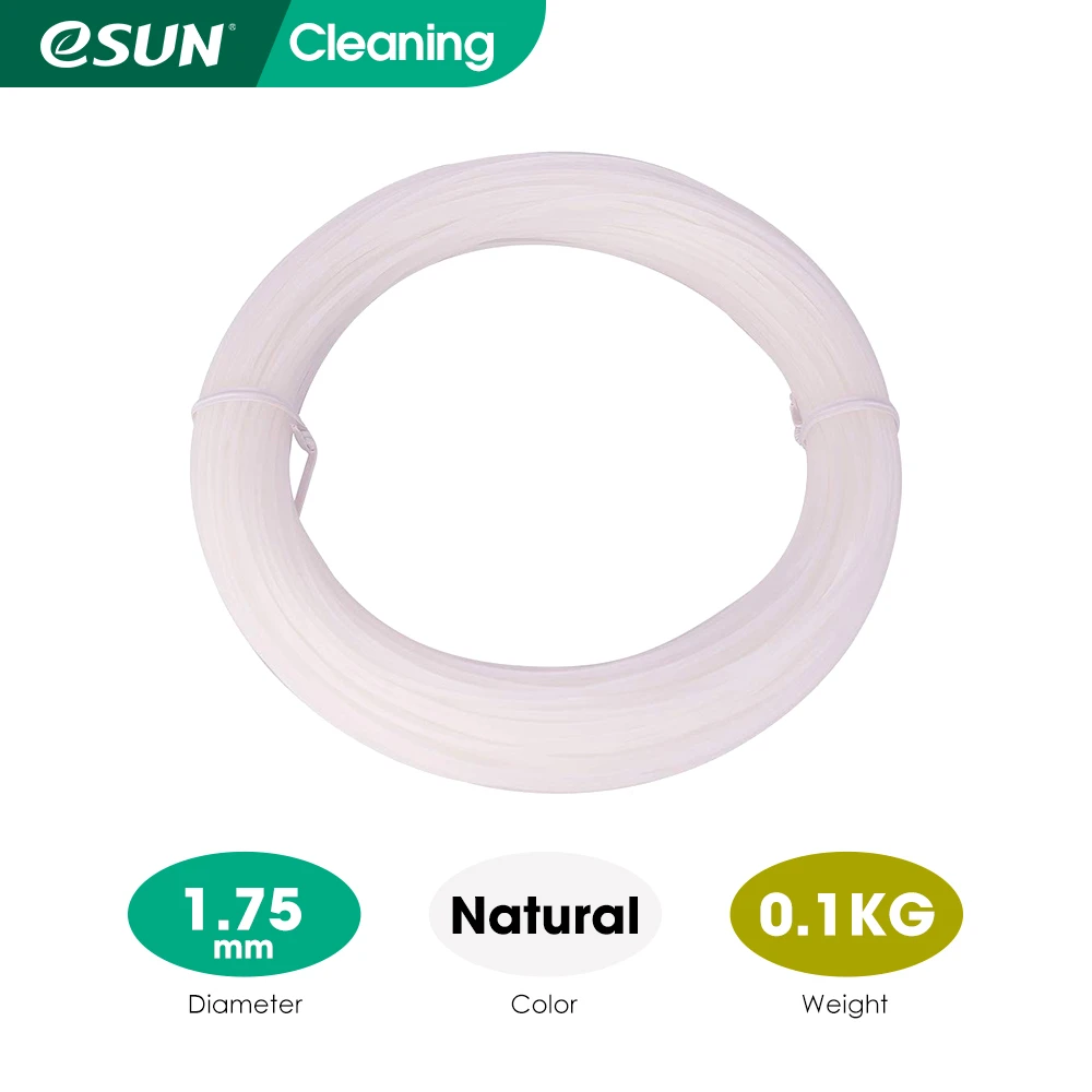eSUN Cleaning Filament 1.75mm, 3D Printer Cleaning Filament, 100g Spool 3D Printing Accessories for 3D Printers