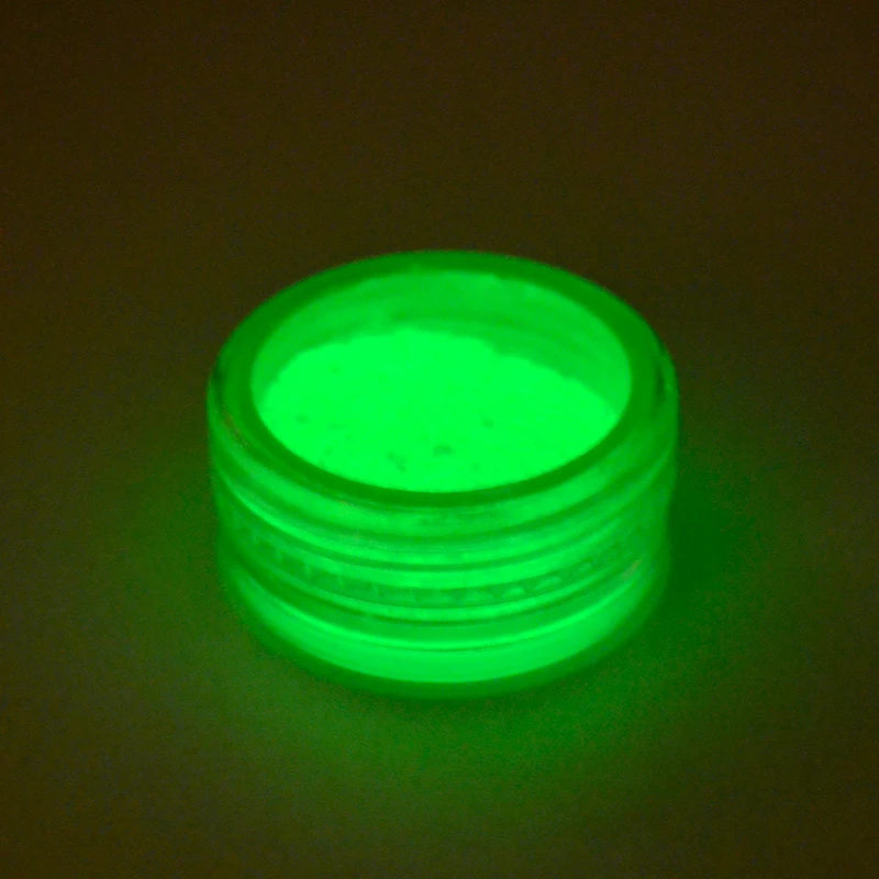YWK 1 Box Optional Neon Phosphor Powder Nail Glitter Powder Dust Luminous Pigment Fluorescent Powder Glitters Glow In The Dark