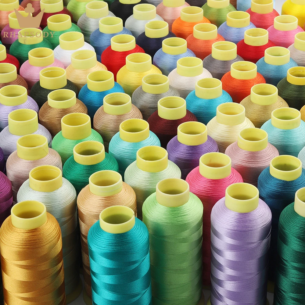 40WT 120D/2 5000m Polyester Embroidery Thread for Brother/Singer Machine Household Sewing Varity Colors with Good Quality