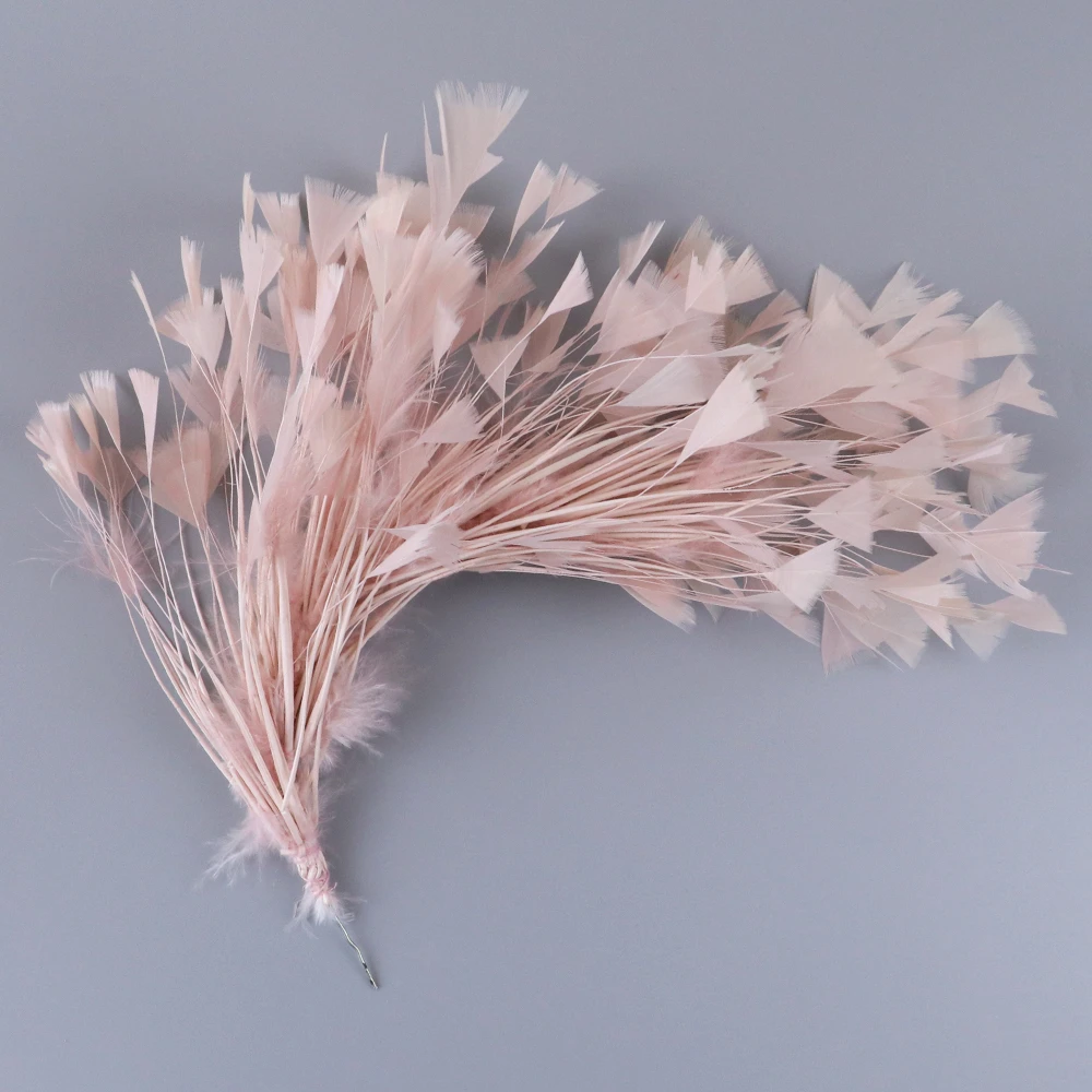 25-30Cm Marabou Turkey Feathers Flower For Headwear Plumas Plumes Wedding Headpiece Accessory Decorative Feathers DIY Crafts