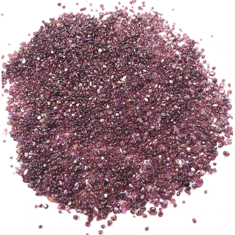 100g Red Garnet Quartz Crystal Polished Stone Rock Gravel Gem Healing Tumbled Chips Crushed Stone Specimen Gemstone Minerals