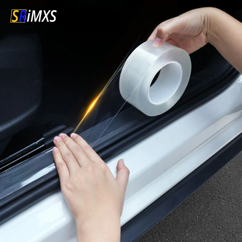 Car Door Stickers Anti-collision Stickers Anti-scratch Car Bumper Sticker Scratchproof Door Sill Full Protector Sticker Car