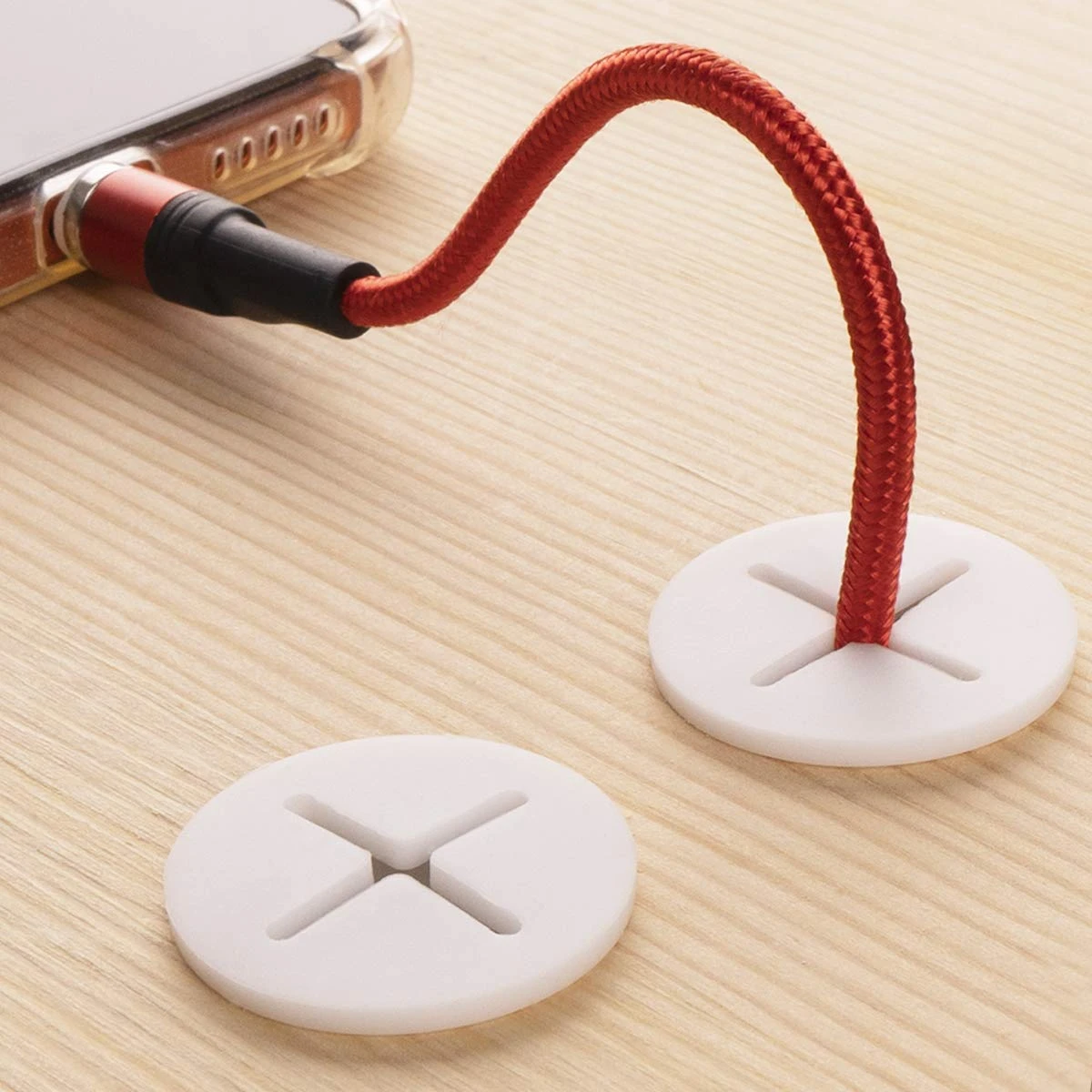 5/10 Pieces Flexible Silicone Cable Cord Grommets Rubber Grommets for Table,TV Console and Furnitures Hole Cover