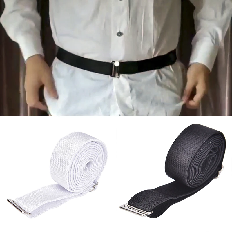 Adjustable Men Women Shirt Stay Anti-wrinkle Elastic Webbing Fixing Belt Strap