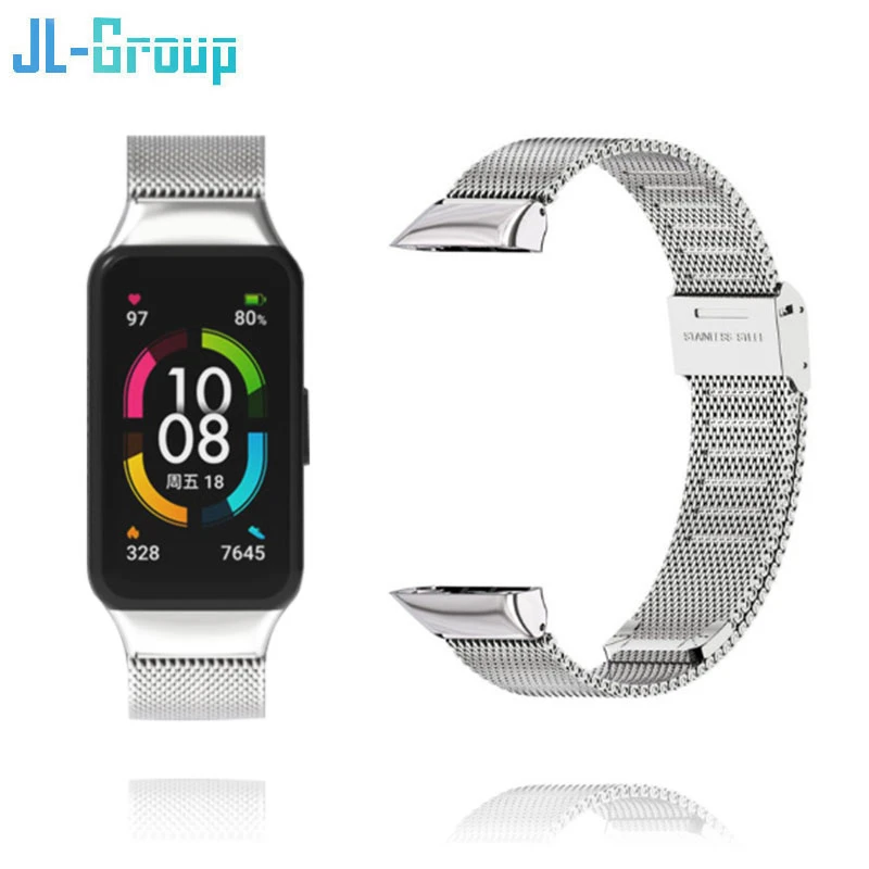 Huawei Band 6 Strap Smart Honor Band 6 Bracelet Wristband Watchband Belt For Replacement Metal Wrist Watch Accessories