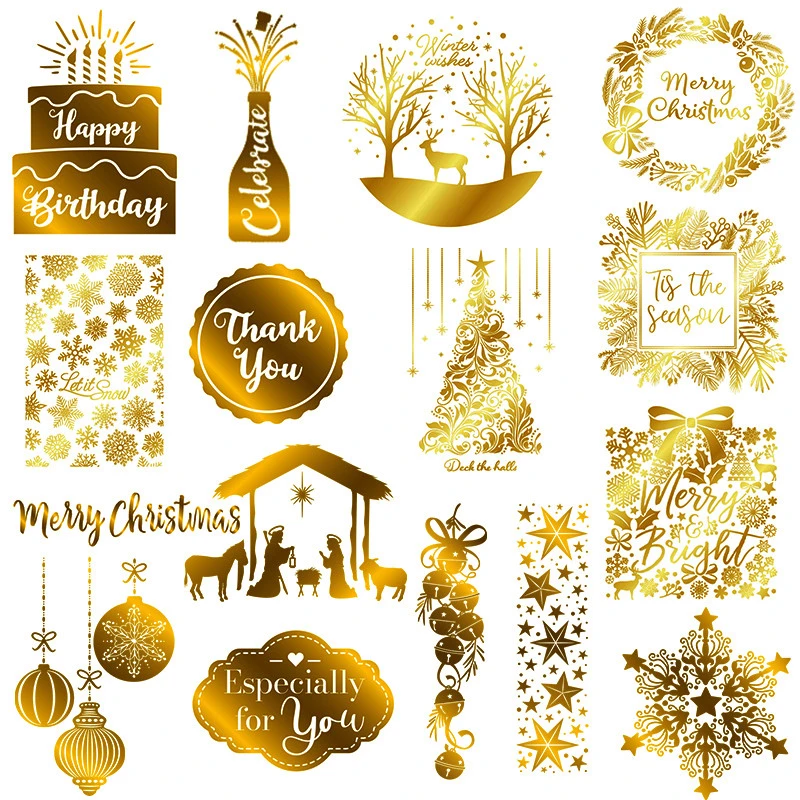 Merry Christmas Winter Wishes Merryand Bright Snow Hot Foil Plate for DIY Scrapbooking Letterpress Embossing Cards Crafts 2020