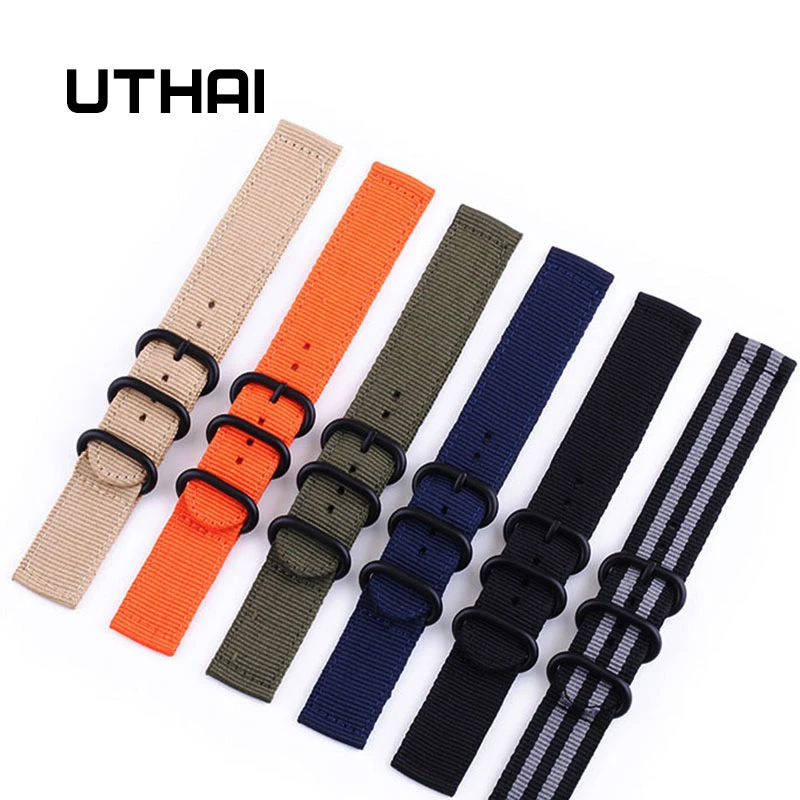 UTHAI P13 20mm Watch Strap Nylon 20mm Watch Strap 24mm Watch Accessories High Quality 22mm Watch Band Watchbands