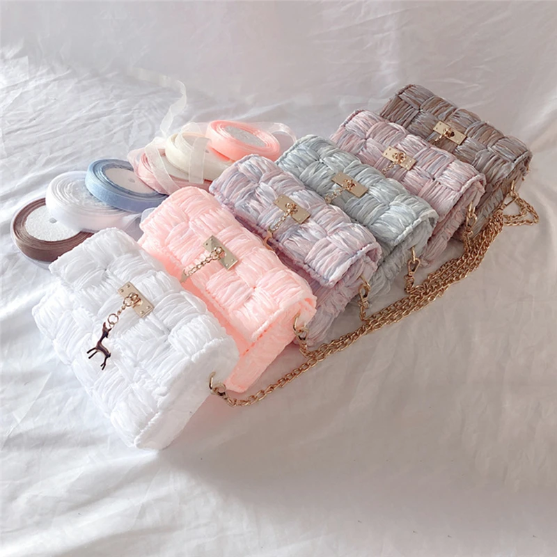 1Sets Net Cover Gauze for Woven Bag High Quality Plastic Handbag Bag Accessories Handmade Diy Clothing Accessories