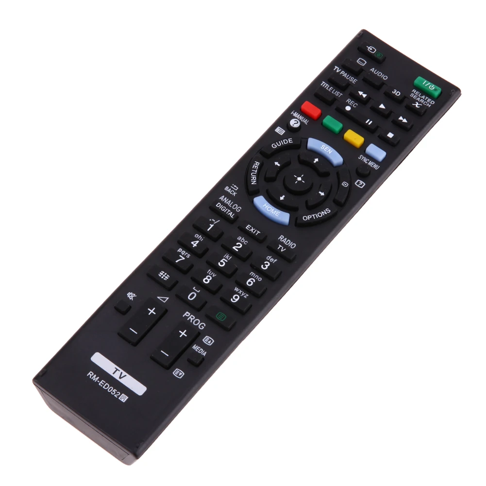 Smart Home Remote Control Replacement for Sony Tv RM-ED052 RM-ED050 RM-ED053 RM-ED060 RM-ED046 RM-ED044 Black 2 X AAA Batteries