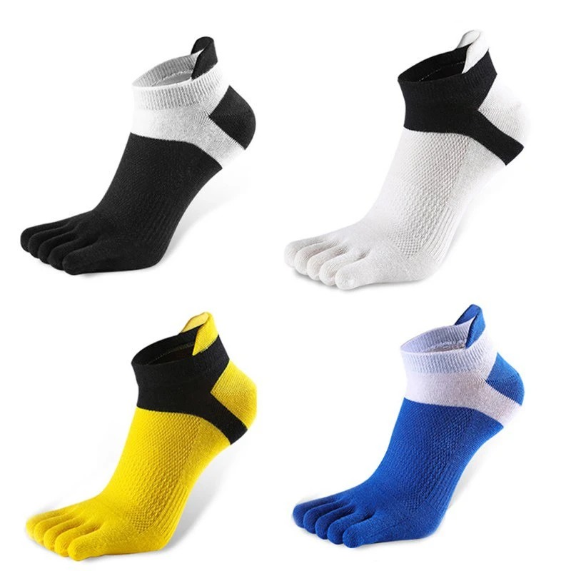 1Pairs 38-43 Outdoor Men's socks Breathable Cotton Toe Socks Sports Jogging cycling running 5 Finger Toe slipper sock