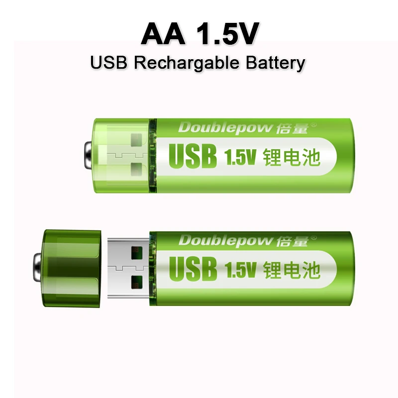 1.5V AA rechargeable battery 1800mWh USB AA rechargeable li-ion battery for remote control mouse small fan Electric toy battery