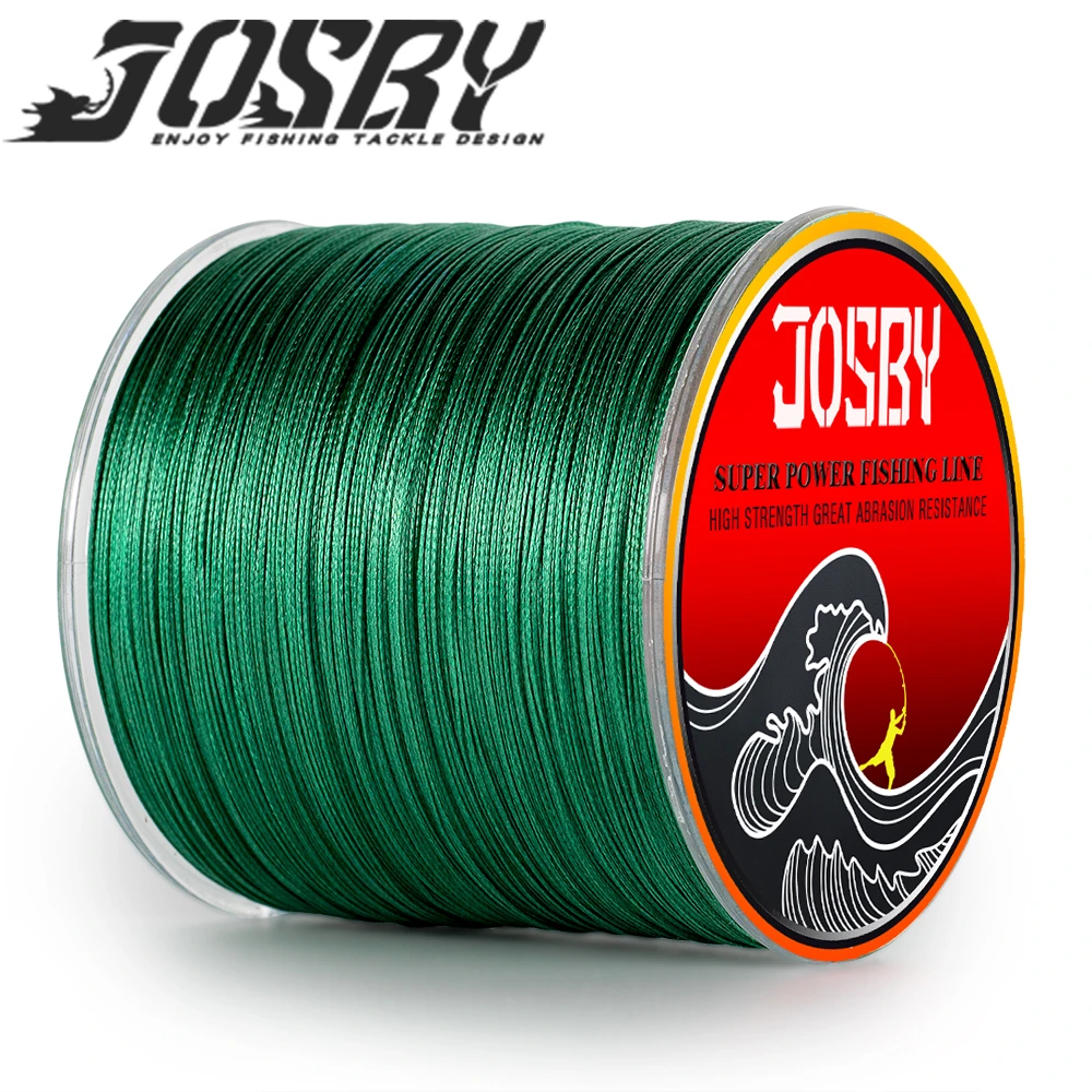 JOSBY 8 Strand Japan Super Strong PE Braided Fishing Line Multifilament Fishing Line 500m Thread Black 8 Weaves18LBS-85LBS New