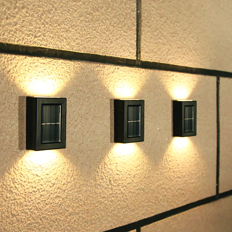 Outdoor Solar LED Lamp Smart Waterproof Porch Wall Lights for Balcony Courtyard Garden Decorative Landscape Street Light