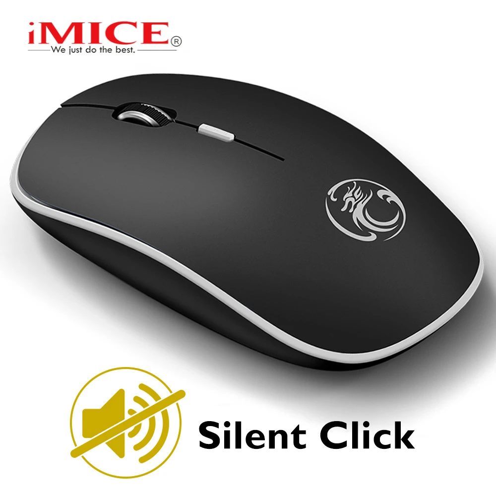 Wireless Mouse Wireless Computer Mouse Ergonomic Silent Mice Mini PC Mause 2.4GHz USB Optical Mouse 1600DPI 4 buttons For Laptop