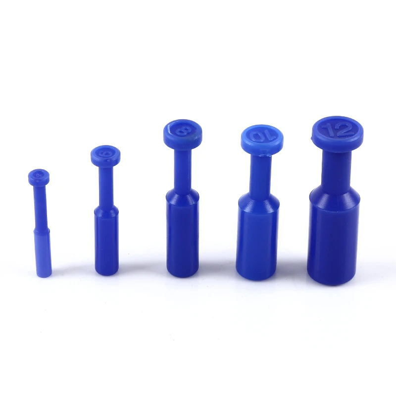 10PCS Blue Nylon Pneumatic Blanking Plug Hose Tube Push Fit Connector Air Line 4/6/8/10/12MM