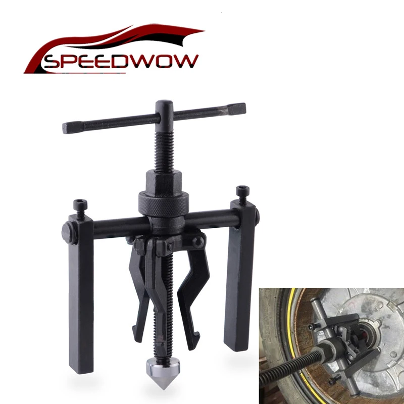 SPEEDWOW 3-Jaw Inner Bearing Puller Gear Extractor Heavy Duty Automotive Machine Tool Kit Car Repair Tools