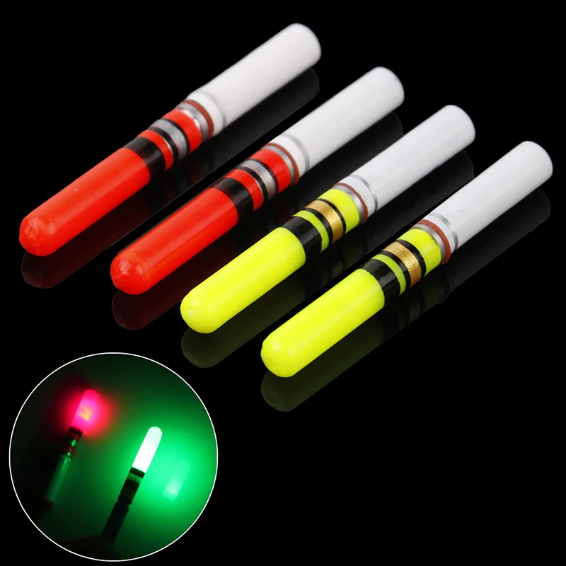 2pcs Fishing Float Light Stick Green / Red Without Battery LED Luminous Float For Dark Water Night Fishing