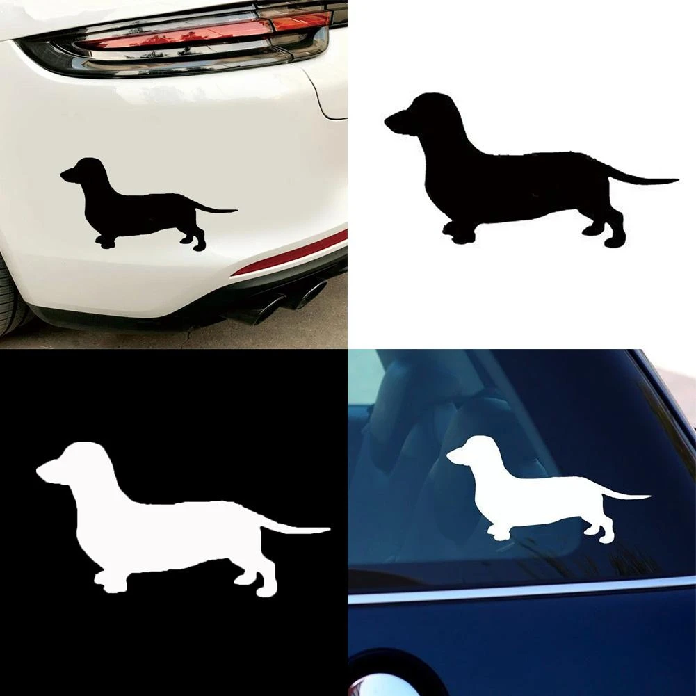 2020 New Fashion Cute Dachshund Dog Car-Styling Vehicle Body Window Decals Sticker Decoration DIY Car styling Accessories