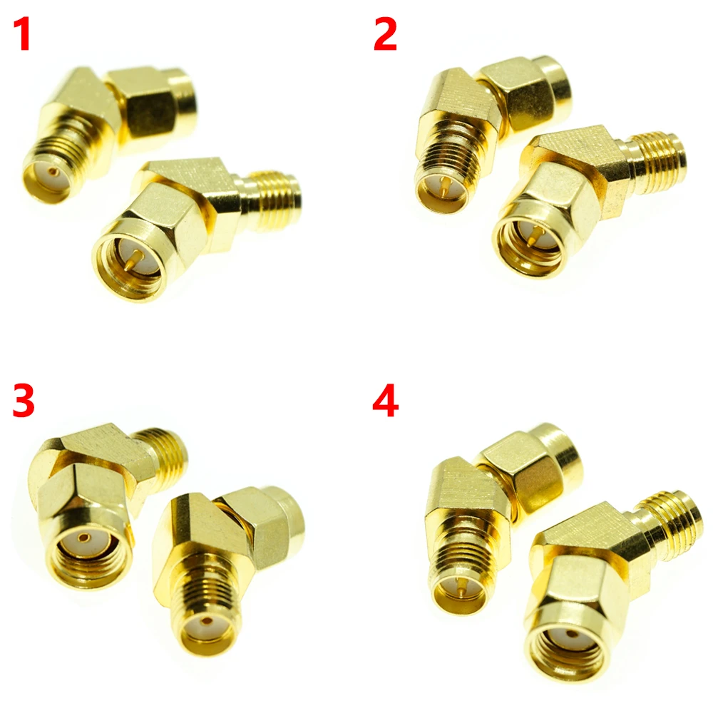 45 Degree Adapter Connector for FPV Race Goggle Antenna Converter SMA TO SMA RP SMA 135 Degree