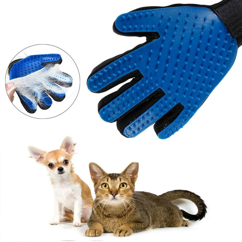Cat Grooming Glove for Cats Wool Glove Pet Hair Deshedding Brush Comb Glove for Pet Dog Cleaning Massage Glove for Animal