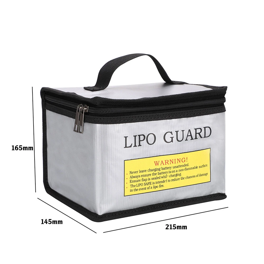 LiPo Battery Portable Fireproof Safety Bag Lipo Guard Explosion Proof Fire Resistant Charging Sack Battery Safe Bag For Battey