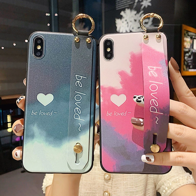 Stylish phone holder case for Samsung galaxy A50 A51 A70 A71 A52 A72 S8 S9 PLUS S10 S20 plus S21 note10 NOTE 20 ultra A21S cover