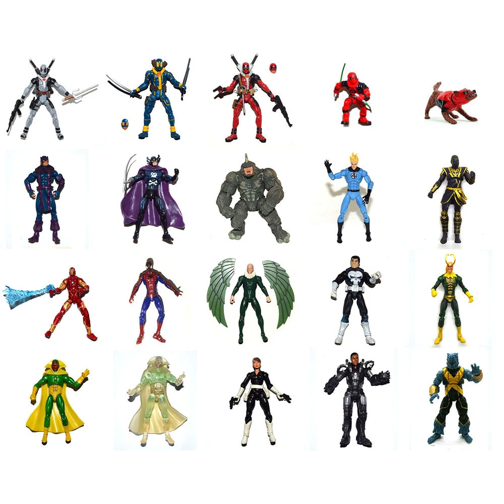 MU Universe Deadpool Dogpool Iron-man Warmachine Human Torch Spider Vision Hawkeye 3.75 Action Figure Loose Collection
