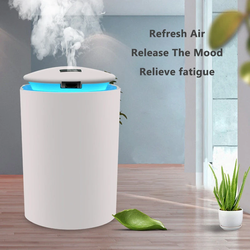 260ML Ultrasonic Mini Air Humidifier Aroma Essential Oil Diffuser for Home Car USB Fogger Mist Maker with LED Night Lamp 2021