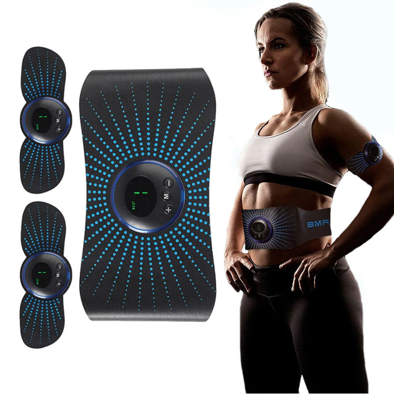 Abs Stimulator Slimming Belt Electric USB Smart EMS Abdominal Muscle Trainer Toner Body Arm Leg Waist Weight Loss Fitness Unisex