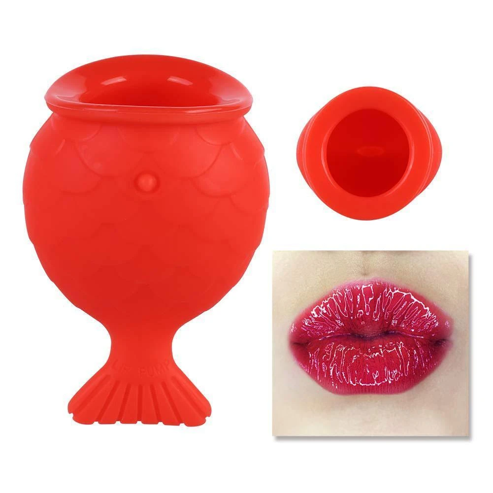 Women Sexy Full Lip Plumper Enhancer Lips Silicone Pout Tools Mouth Fish Natural Labium Plump Shape Tool Thicken X0J5