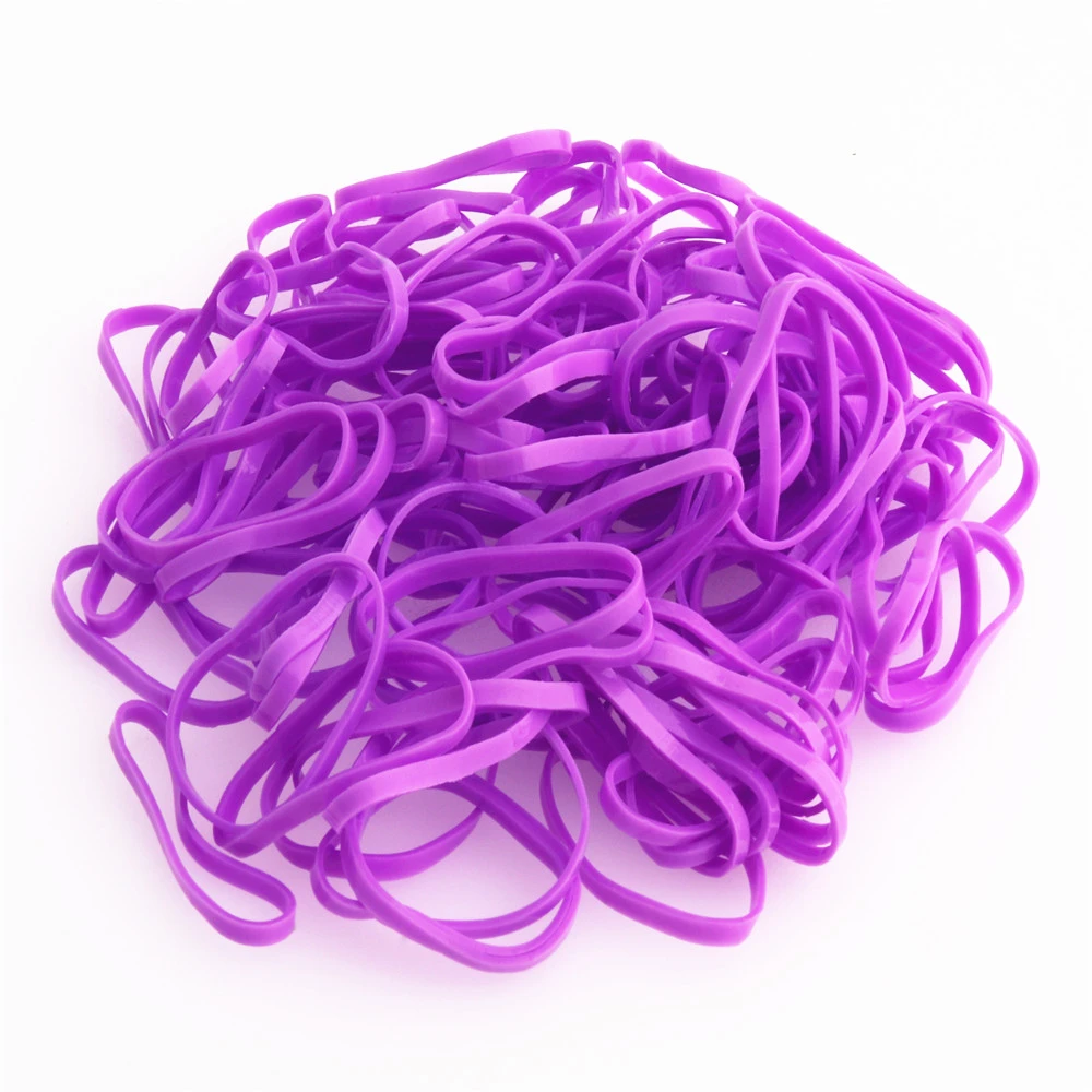 High quality 902 Purple color Elastic Rope Rubber Band  Women Girls child Tie Hair Styling Tools Students School Supplies