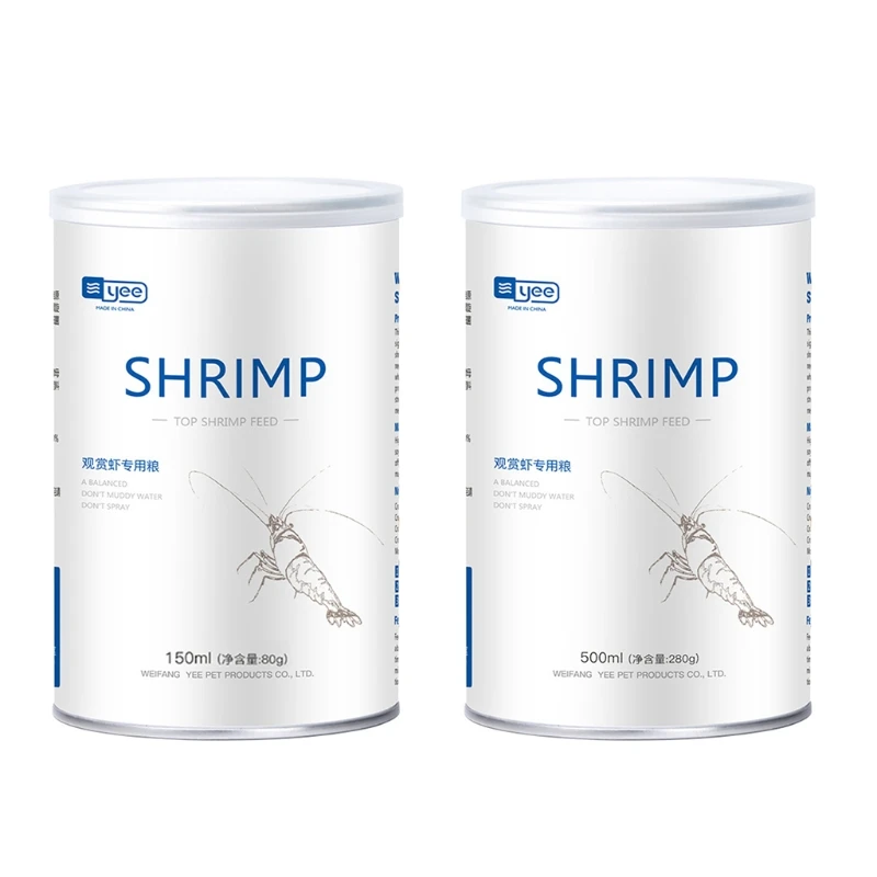 150ml/500ml Aquarium Fish Tank Crystal Shrimp Food Sapphire Shrimp Healthy Delicious Feed for Glazed Shrimp