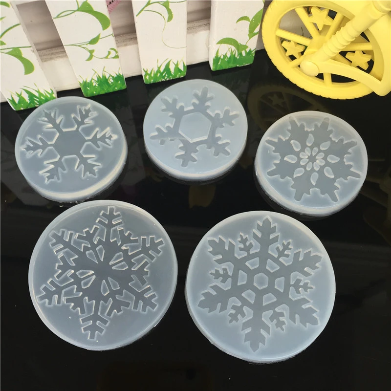 Snowflake Silicone Mold Fondant Cake Sugarcraft Biscuit 3D Cake Decorating Tools Epoxy Resin Molds For Jewelry