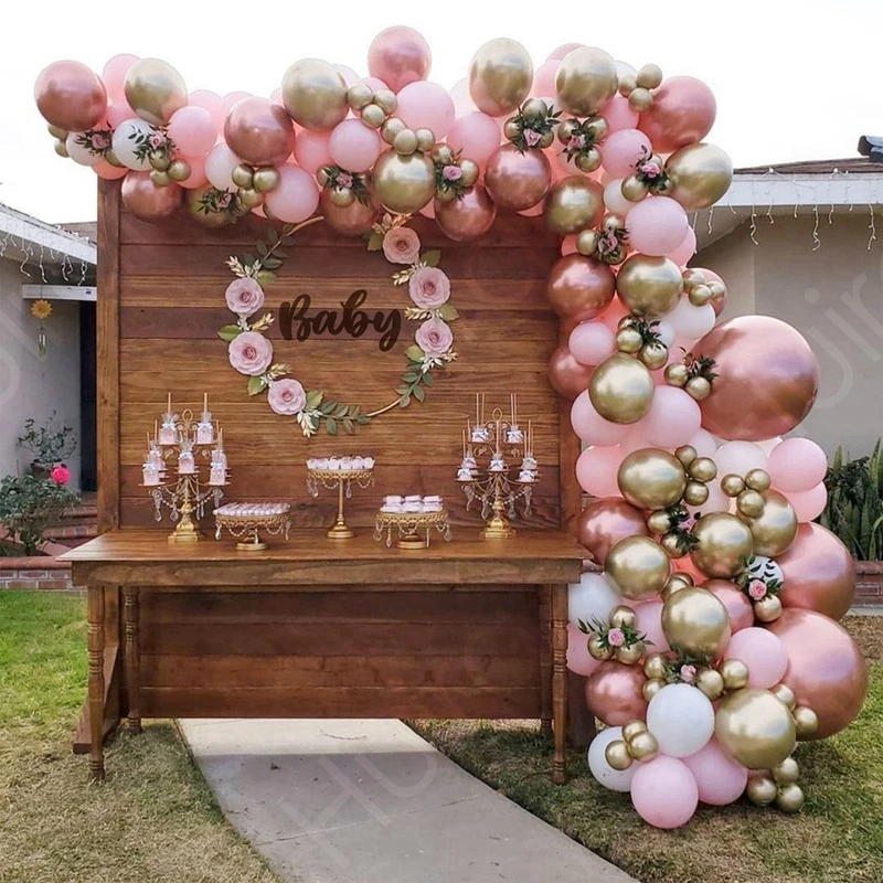 Rose Gold Balloon Garland Wedding Decoration Macron Balloon Arch Baby Shower Birthday Party Decor home decor birthday decoration