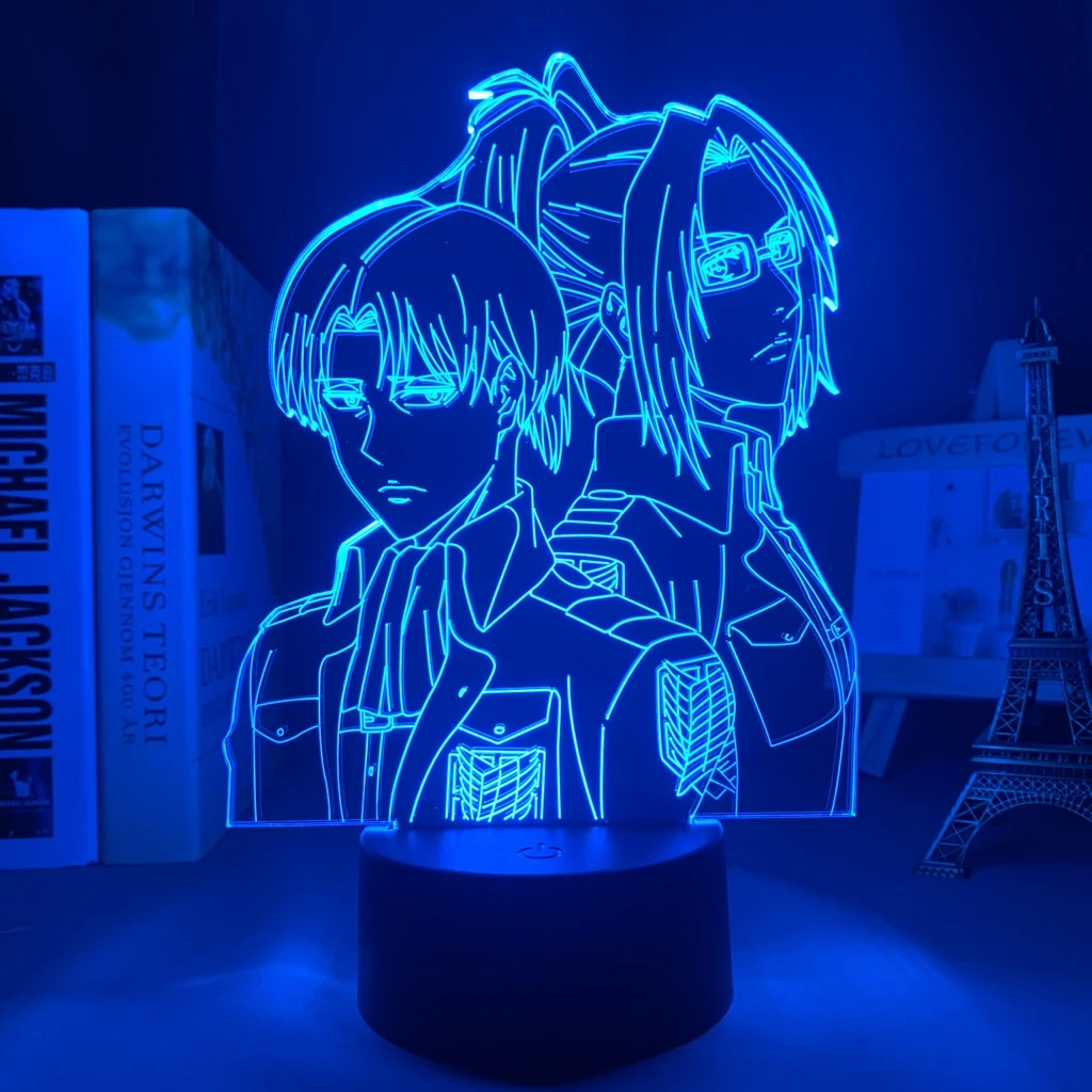 Attack on Titan  Acrylic 3d Lamp Hange Zoe for Home Room Decor Light Child Gift Hange Zoe LED Night Light Anime