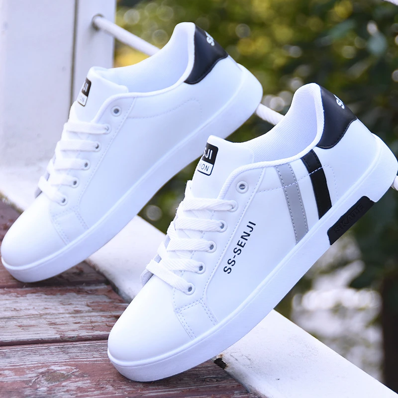 2021 Trendy Men's Sneakers Casual Shoes Men Sports White Tenis Masculino Lace-Up Moccasin Shoes For Men Running Walking Sneakers