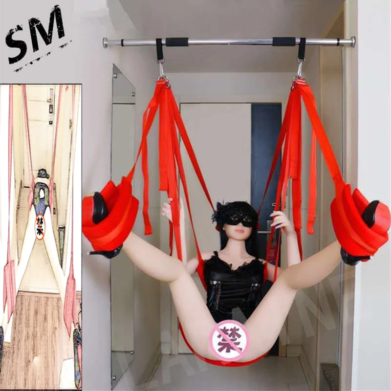 Bondage Boutique Fetish Sex Swing Sex Toys for Couples 360 Degree Spinning Sex Swing Door Swing BDSM Fetish Erotic Products New