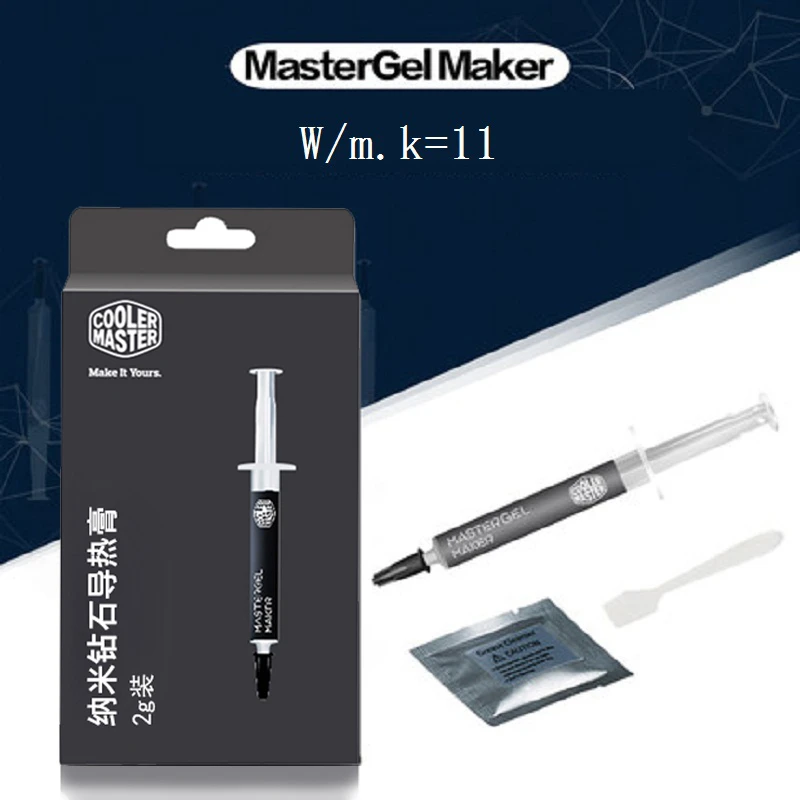 Cooler Master MGZ-NDSG-N15M-R1 W/m.k=11 2g 4g Nano thermal grease Paste Compound Silicone For CPU Heatsink Processor GPU Cooling