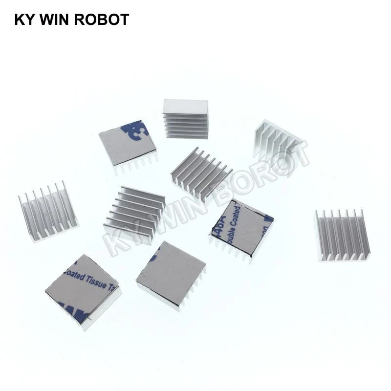 10pcs Computer Cooler Radiator Aluminum Heatsink Heat sink for Electronic Chip Heat dissipation Cooling Pads 14*14*6mm