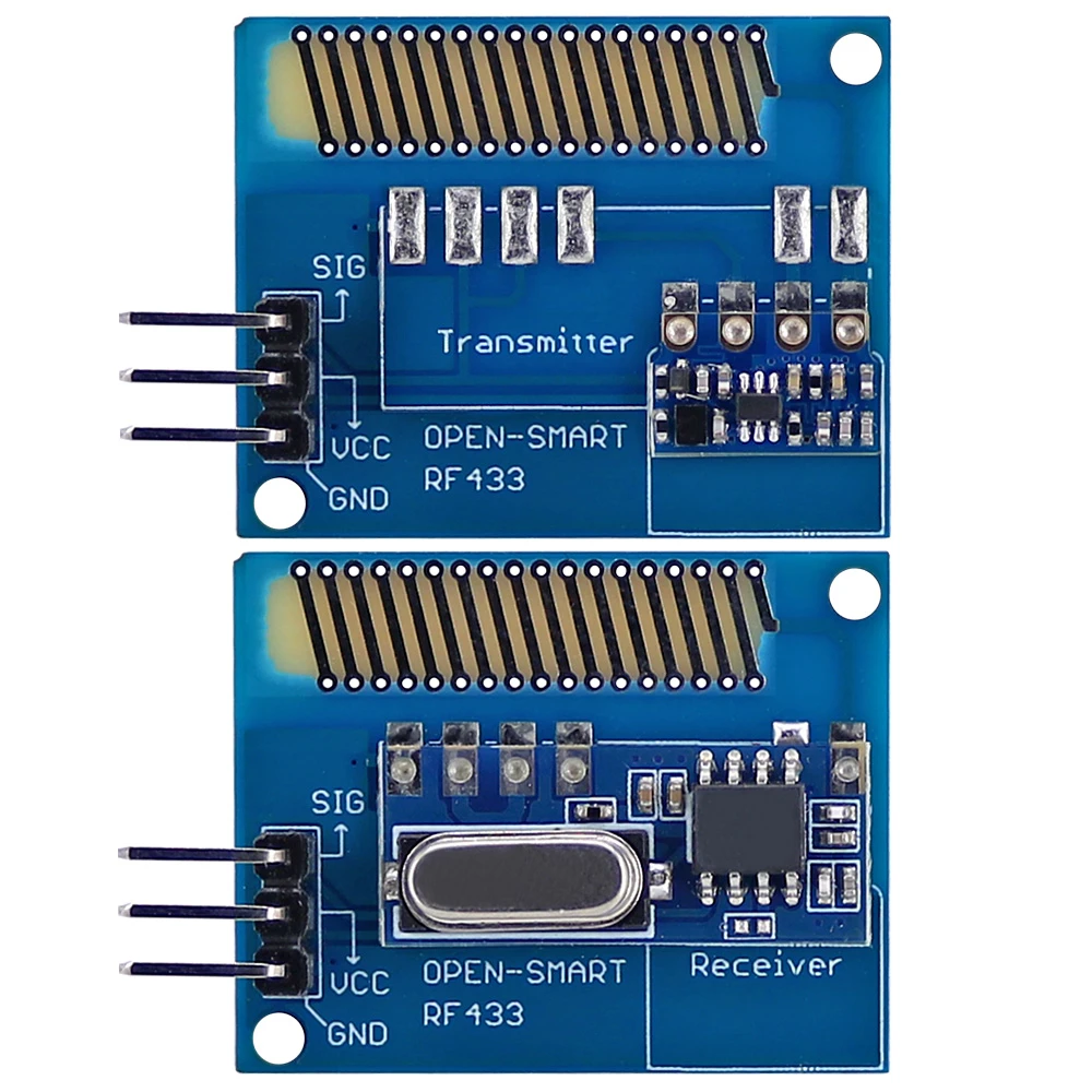 Long Range 433MHz RF Wireless Transceiver Kit with Antenna Large Power 433 MHz Transmitter Receiver Module LORA Kit for Arduino