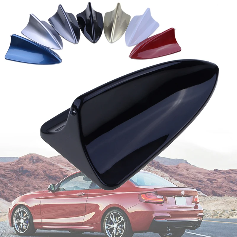 Decorative Antenna For SUV Saloon Car Roof Shark Fin Aerial Universal Modeling Parts Dummy Light No Function Car Accessories