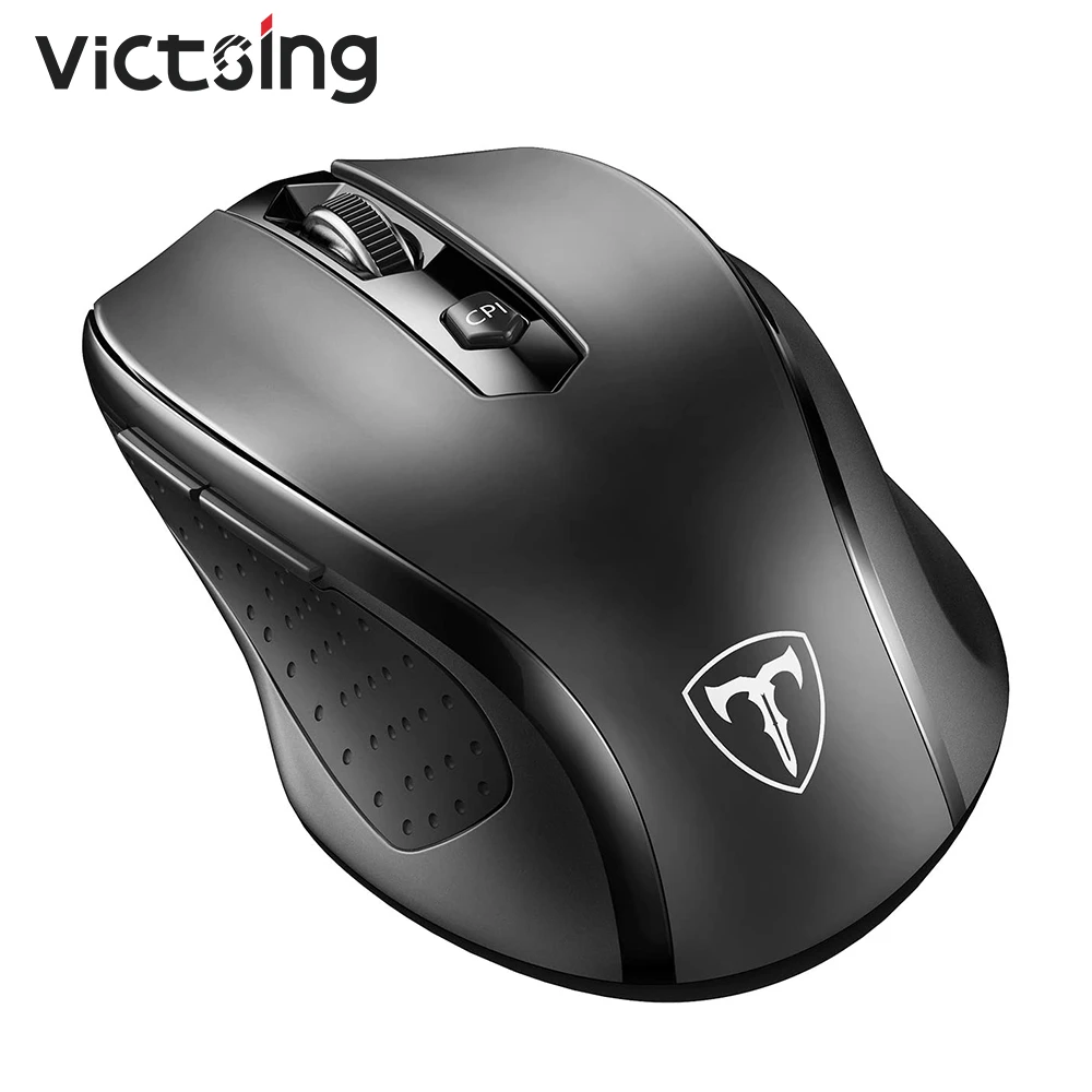 VicTsing MM057 2400 DPI USB 2.4GHz Wireless Mouse 6 Buttons Finger Rest Ergonomics Optical Computer for Mice Notebook PC Macbook