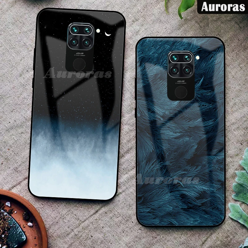 For Redmi Note 9 Tempered Glass Case With Soft TPU Frame Shockproof Cover Redmi Note 9 Case 9 Pro Poco M3 Pro Note10 5G F3 10S