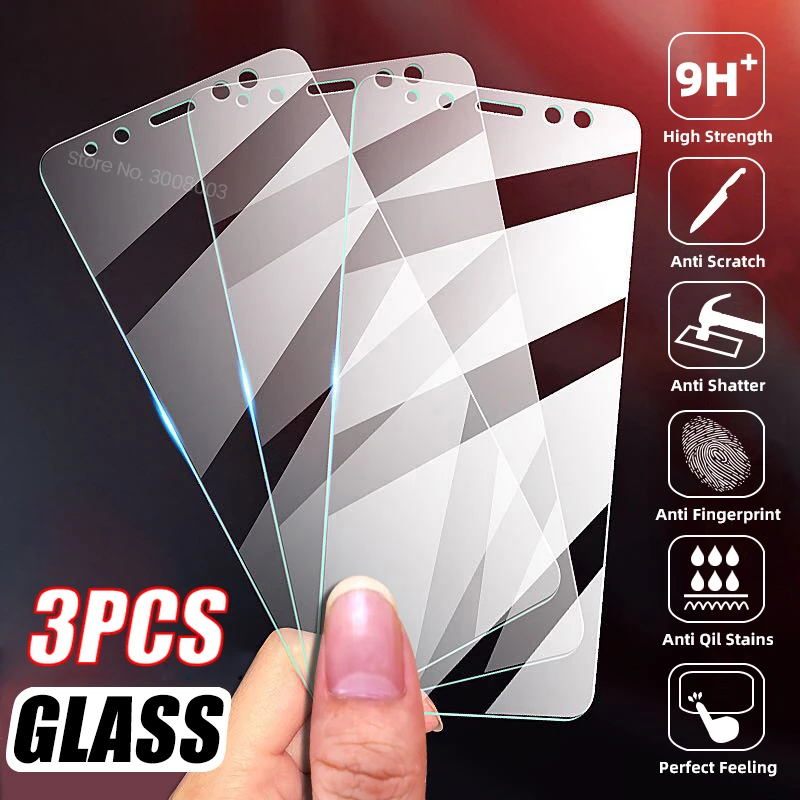 3PCS Protective Glass For Xiaomi Mi 10T POCO F3 X3 M3 Pro Redmi 5 Plus Note 9S 9T 9C NFC 5 5A 4X 4A 4 Glas Screen Protector Film