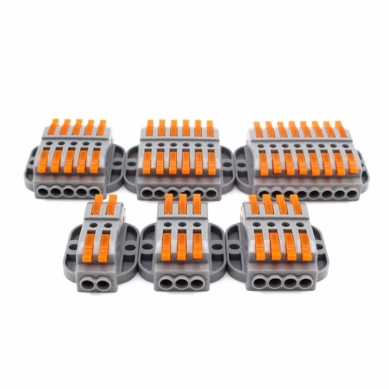 Wire Connectors 222-413 415 Docking Cable Conectors Fast Universal Wiring Compact Conductors Push-in Terminal Block LED SPL-2 3