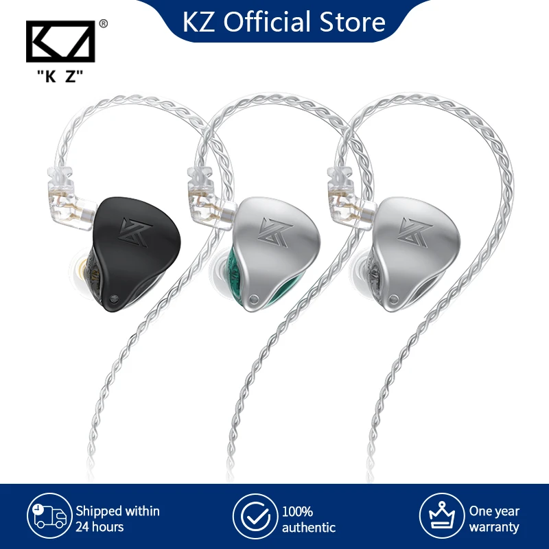 KZ AST Headset 24 BA Units HIFI Bass In Ear Monitor balanced armature Earphones Noise Cancelling Earbuds Sport