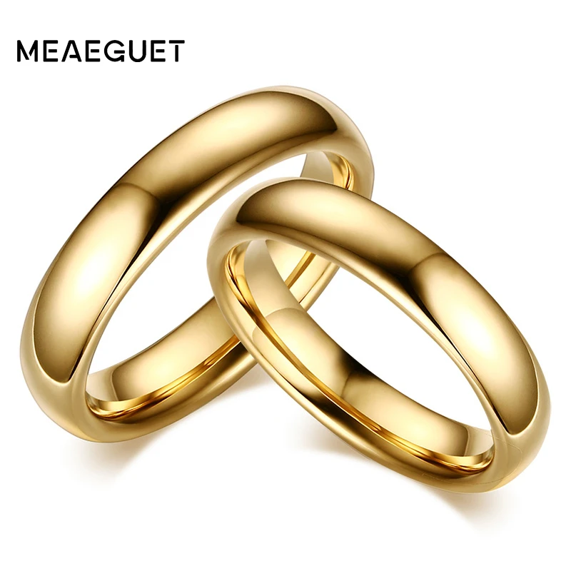 Vintage Tungsten Carbide Wedding Rings For Couple Solid Gold-Color Lover's Engagement Anel Jewelry