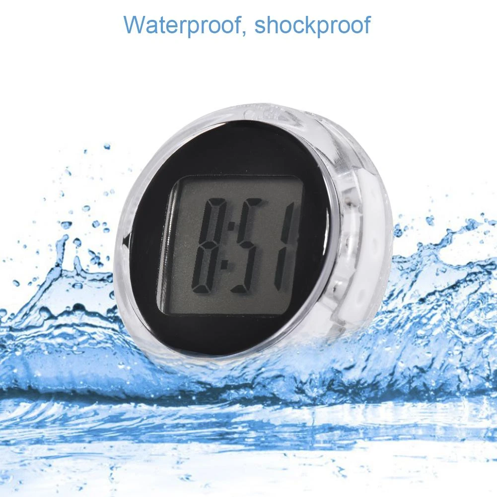 Universal Motorcycle Clock Accessories Watch Waterproof Stick-On Motorbike Mount Digital Clock Moto Clocks ForBMW Watch