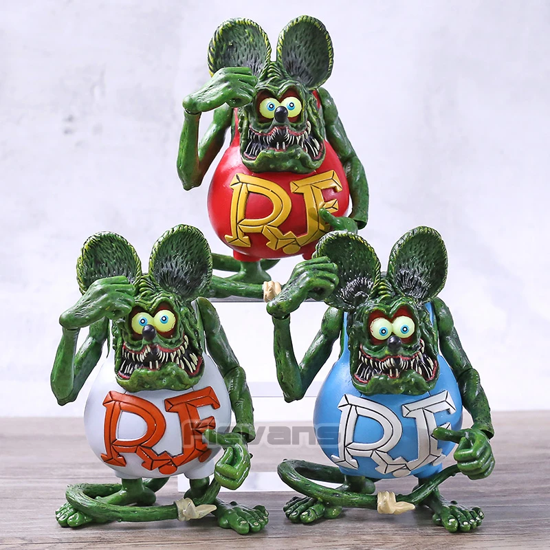 Rat Fink Joint Movable PVC Action Figure Collectible Model Toy Brinquedos Figurals