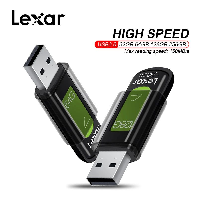 Lexar Pen Drive 64GB USB Flash Drive 128GB USB 3.0 pen drive 32GB cle usb 16G Memory Stick Storage Device U Disk 256gb